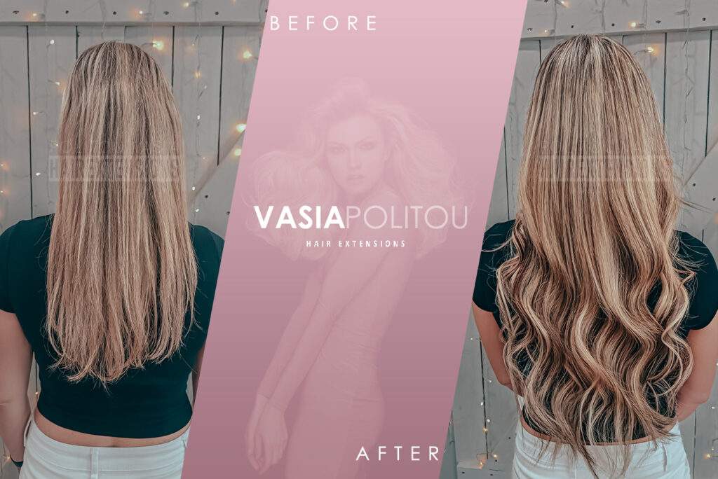 Best hair extensions in Athens VASIA POLITOU