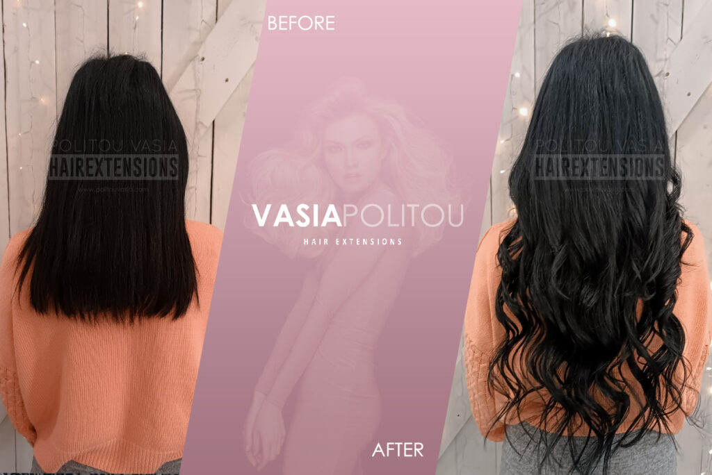 μαύρα hair extensions εξτένσιονς αθήνα θεσσαλονίκη φυσική τρίχα τα καλύτερα