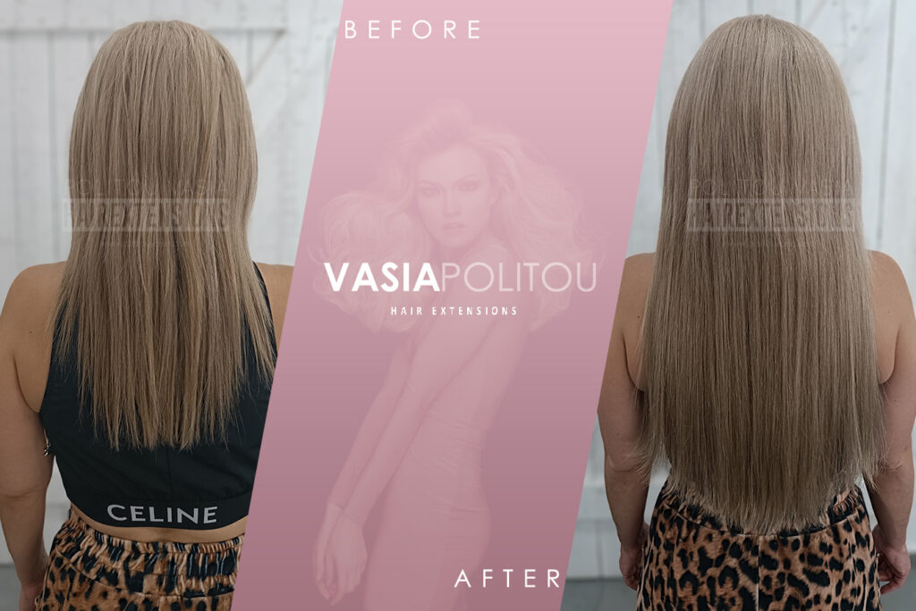 Nano rings extensions Thessaloniki - Athina φυσική τρίχα καλύτερη ποιότητα εξτενσιονς